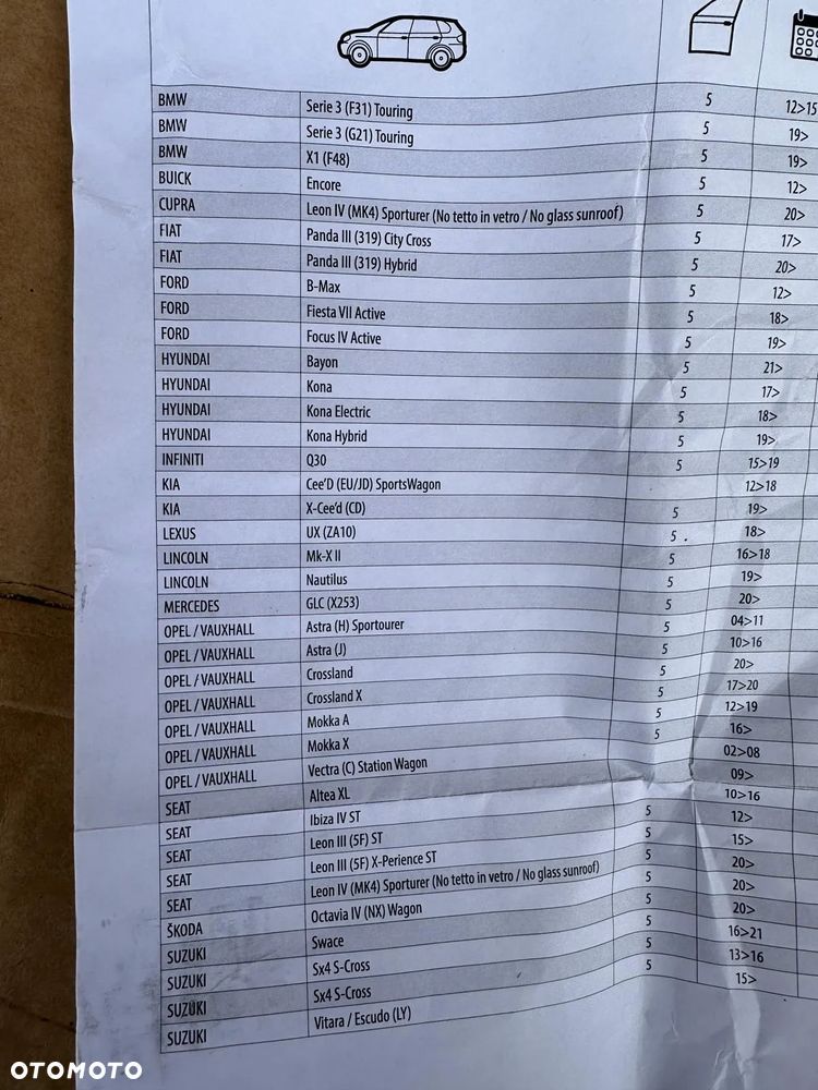 Lexus UX  Bagażnik na relingi zintegrowane Aluminiowy zamykany na klucz - 5