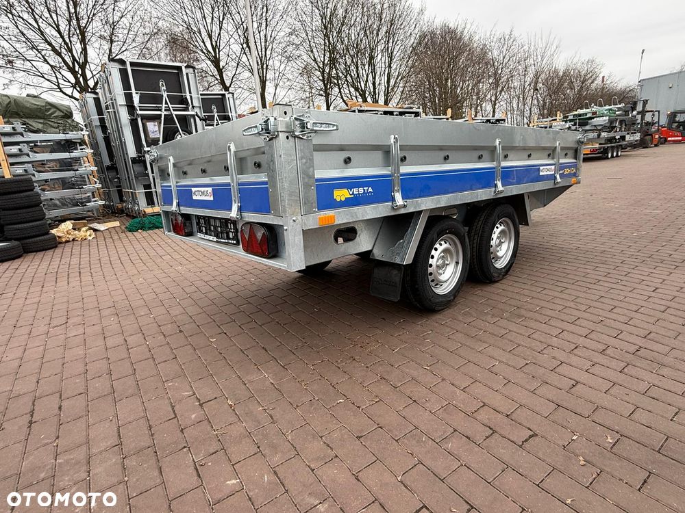 Inny rzyczepa Vesta 30HDA Hochlader DMC 750 kg 301x150x38 2 osie spawana rama koła pod spodem - 3