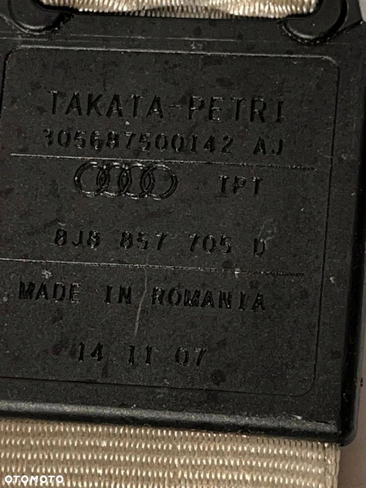 8J8 857 705 D Pas bezpieczeństwa fotela Audi TT TTS Mk2 2008 PRZÓD KOMPLET - 16