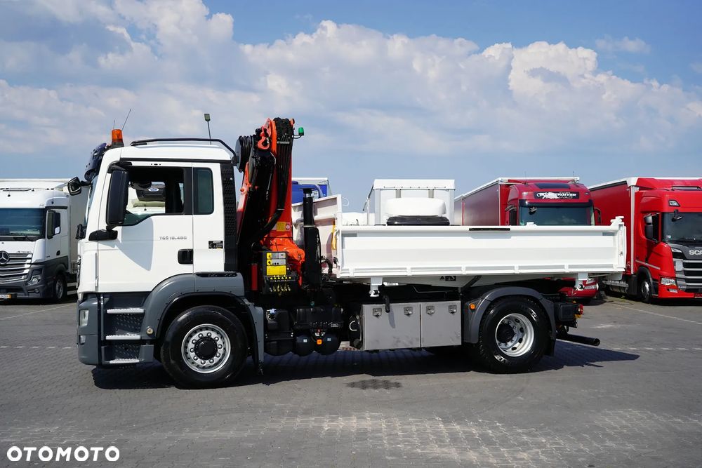 MAN TGS / 18.480 / E 6 / 4 X 4 / WYWROTKA + HDS / PALFINGER PK 20001 / PILOT - 37