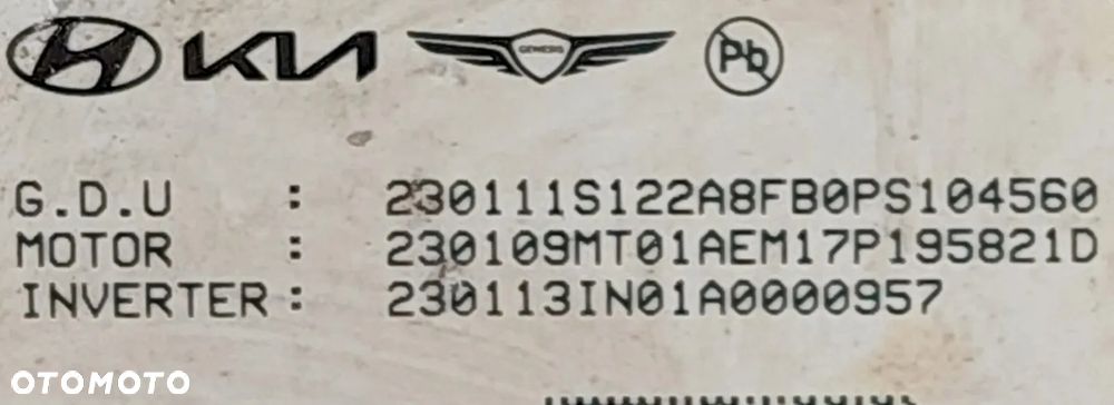 Hyundai ioniq 5 Silnik elektryczny 36500-1XAB0 - 7