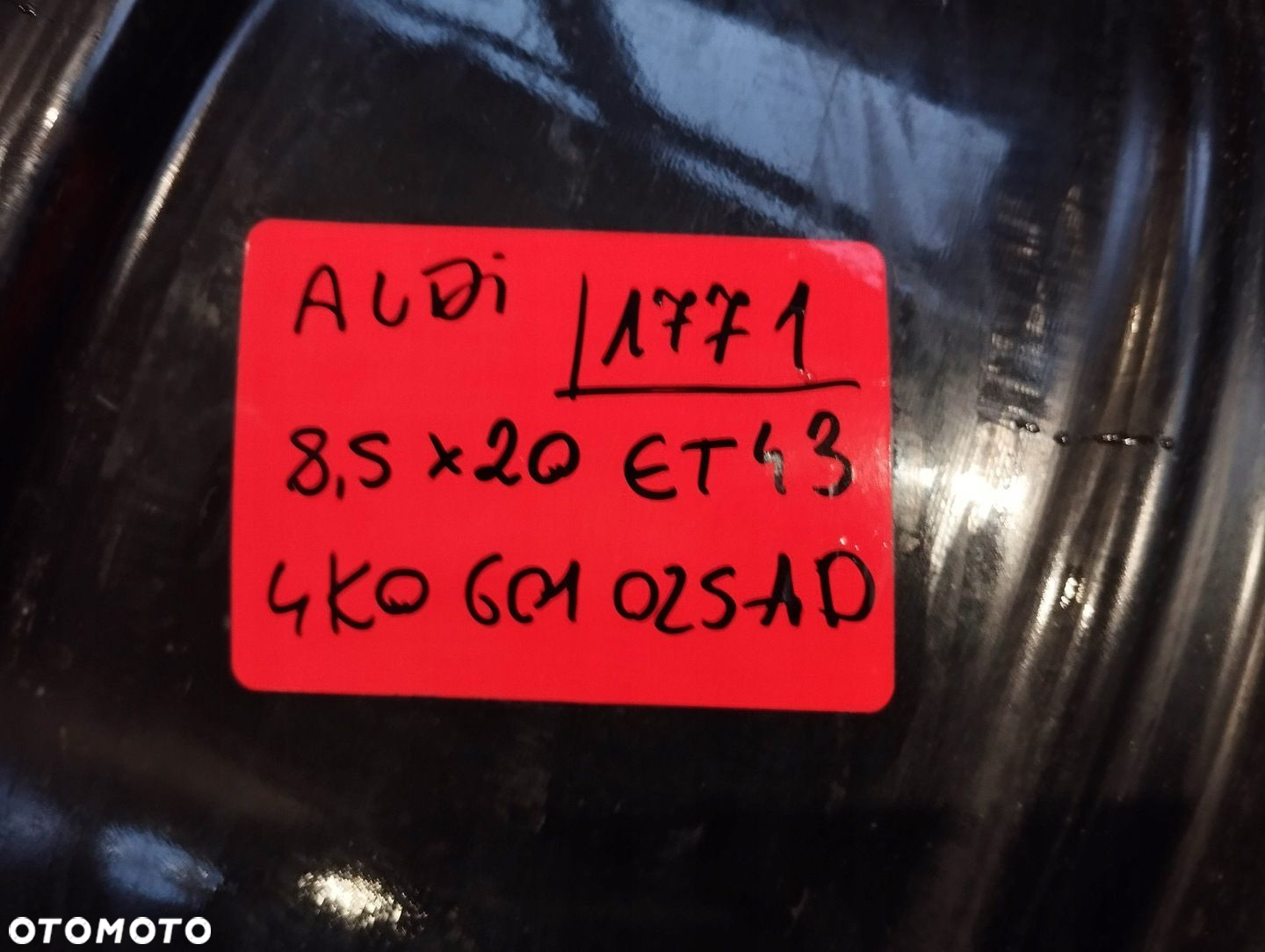 FELGA AUDI A6 8,5 X 20 ET 43 4K 4K0601025AD 1SZT 5X112 - 5
