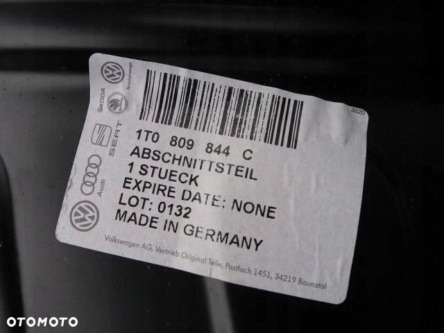 TOURAN VW 10-15 NOWY MODEl błotnik prawy tylny tył - 2