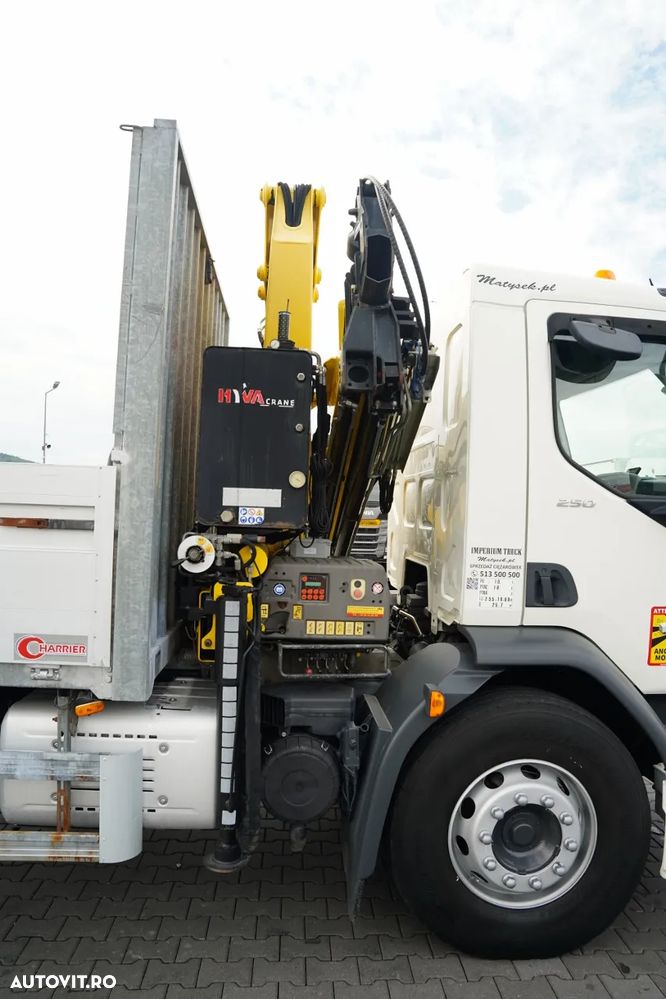 DAF LF 250 / 4X2 / LIVRARE - 7.3 + HDS HYVA HB 150X -E3 / RADIOCOMANDĂ / ROTATOARE / MAX. CAPACITATE DE RIDICARE: 5200 KG / EURO 6 - 20