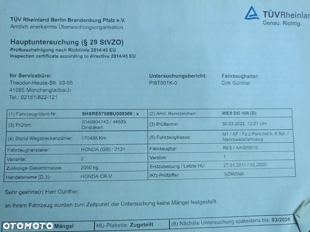 Honda CR-V 2.0i-VTEC 4WD Executive - 17