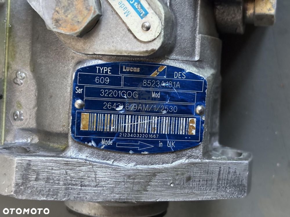 Perkins Lucas Manitou Pompa Wtryskowa 609 8523A181A 2643L6/9 2643L6/9AM/1/2530 - 6
