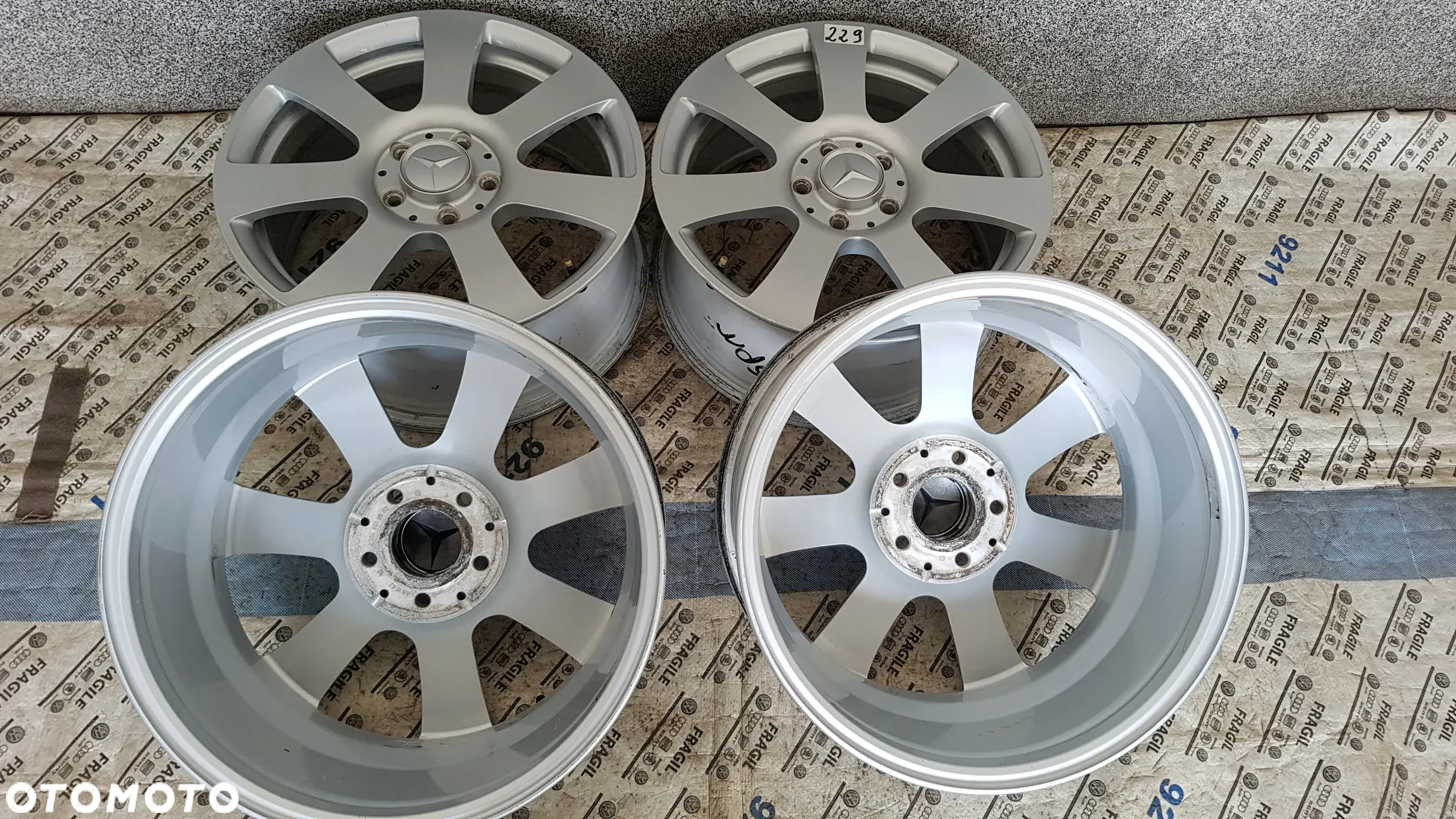 FELGI ALU ORYGINAŁ MERCEDES S Klasa 5X112 7,5JX17 ET47,5 - 13