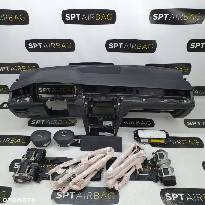 VW ARTEON LIFT DESKA ROZDZIELCZA KONSOLA KOKPIT PULPIT PODUSZKI AIRBAG AIR BAG PASY KURTYNY KIT SET - 1