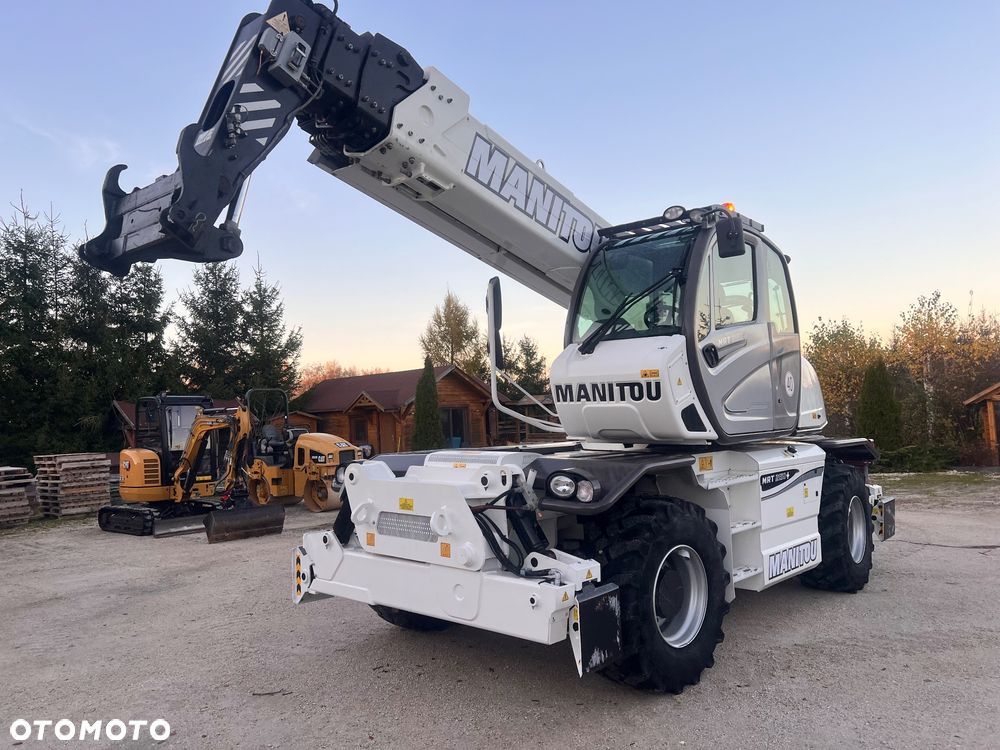 Manitou Ładowarka teleskopowa Manitou Mrt 2150 + Privilage Roto obrotowa 360 Pilot sterowanie radiowe Kosz Widły 2016/17 1840 2550 2540 silnik Mercedes 2150+ Merlo - 25