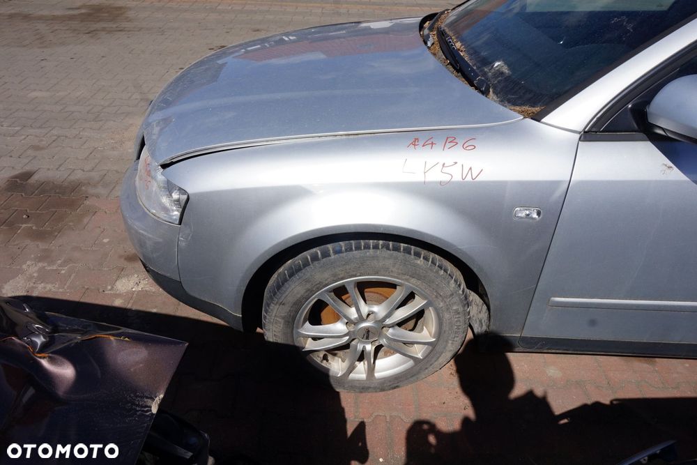 MASKA ZDERZAK BŁOTNIKI LAMPY A4 B6 LY7W  AUDI 2000-2006 SREBRNY PRZÓD KOMPLETNY - 14
