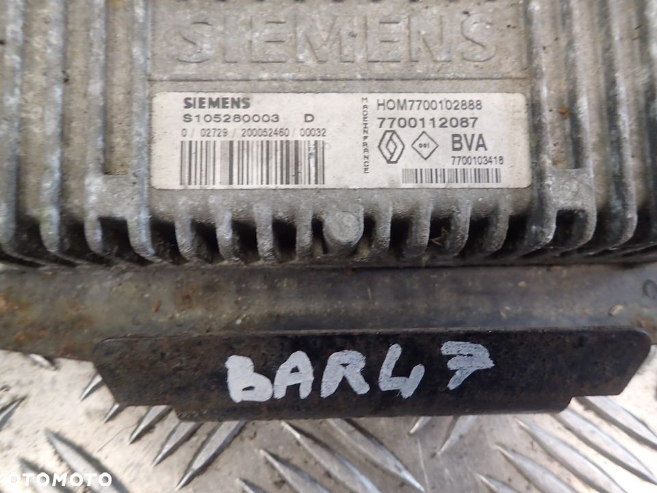 RENAULT KOMPUTER STEROWNIK 7700112087 S105280003D RADOM - 2