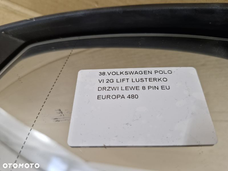 volkswagen polo 6 vi 2g lift lusterko drzwi lewe 8 pin eu - 11