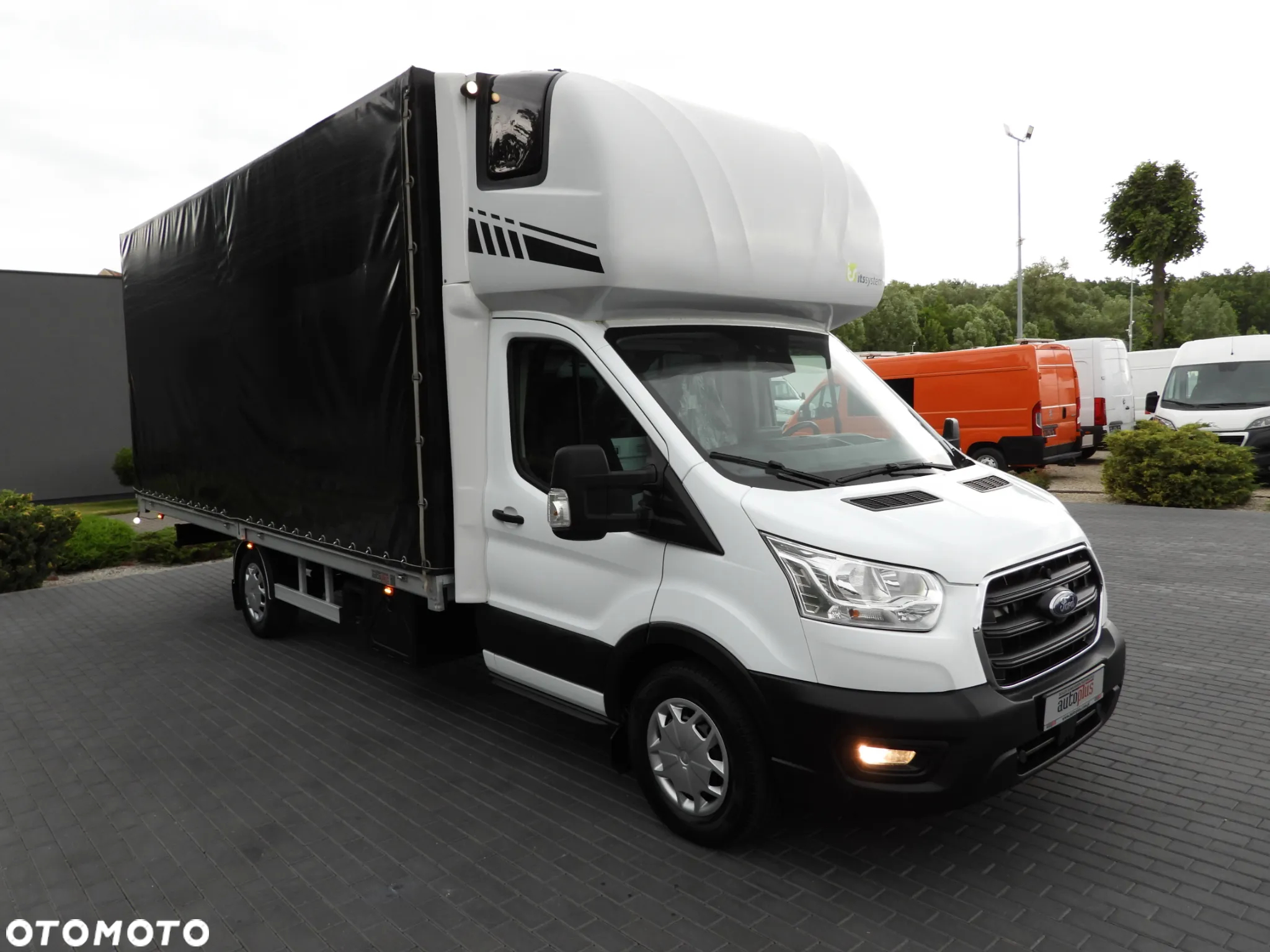 Ford TRANSIT  PLANDEKA 10 PALET WEBASTO TEMPOMAT LEDY PNEUMATYKA KLIMATYZACJA 160KM [ M38701 ] - 5