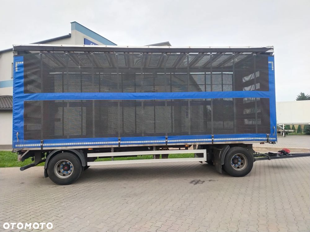 Ackermann Przyczepa do transportu drobiu cała ocynkowana firanka