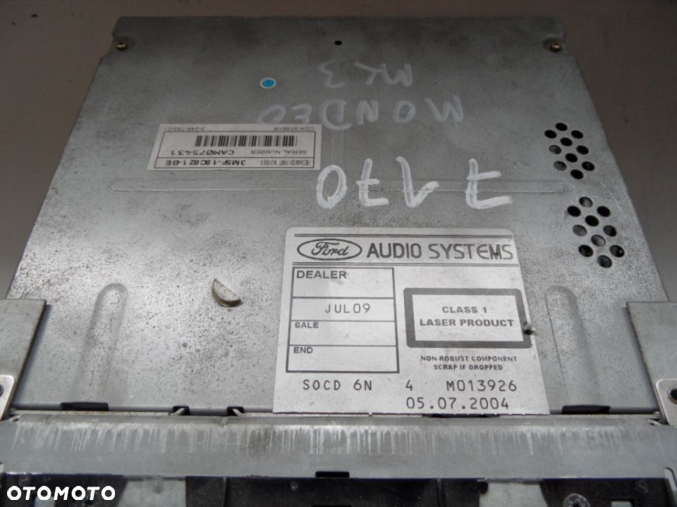 RADIO MONDEO MK3 3M5F-18C821-BE - 3