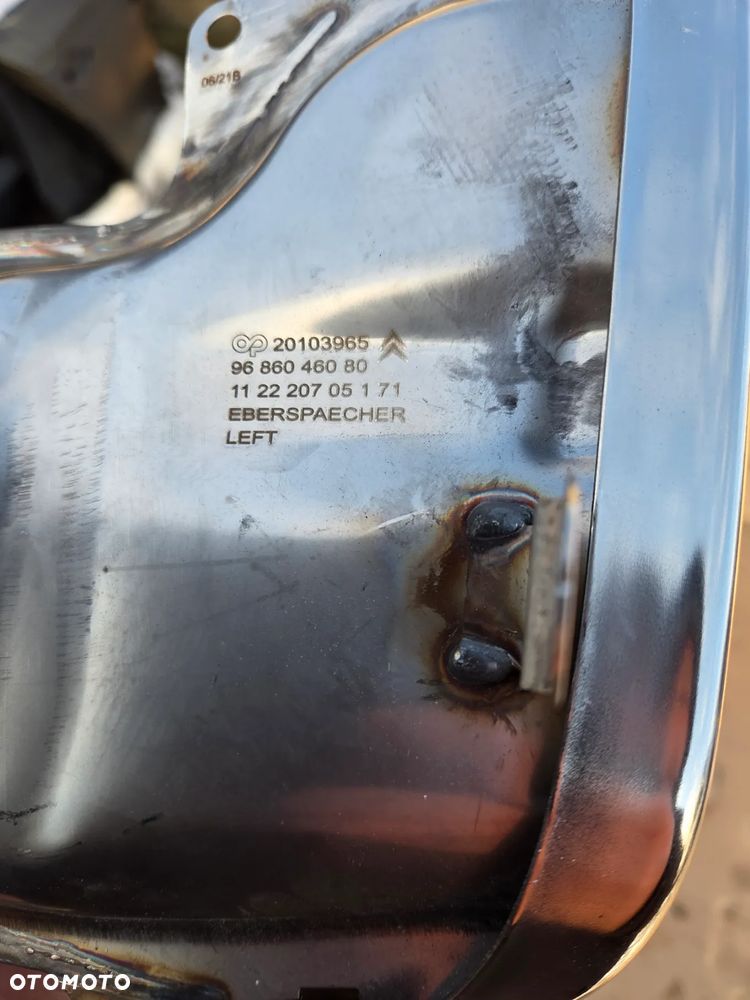 Lewa Końcówka Wydechu Citroën C5 II X7 Kombi 7452ZG 9686046080 lewa Końcówka układu wydechowego - 7