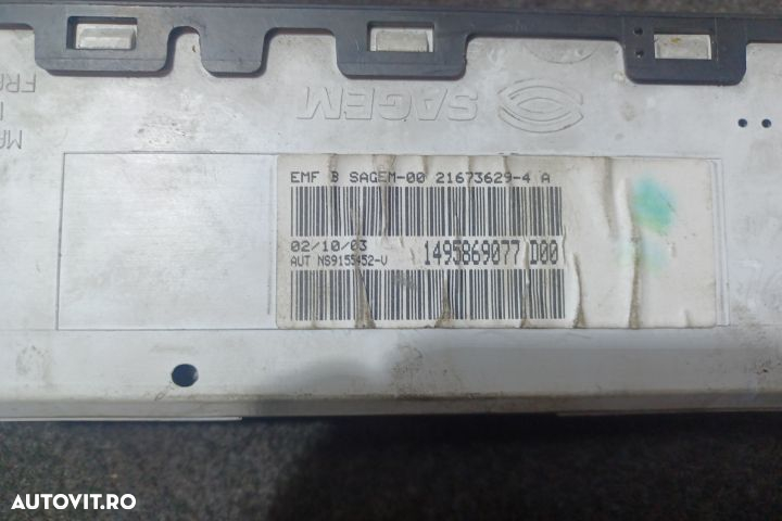 Display bord 21673629 1495869077 Peugeot 307 1 [2001 - 2005] Hatchbac - 3