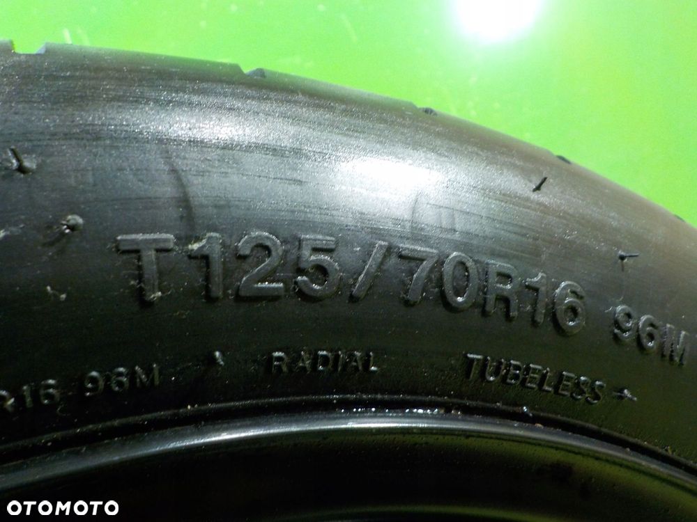 AUDI A3 8P GOLF V GOLF VI kolo dojazdowe 125/70/16 5X112 - 4