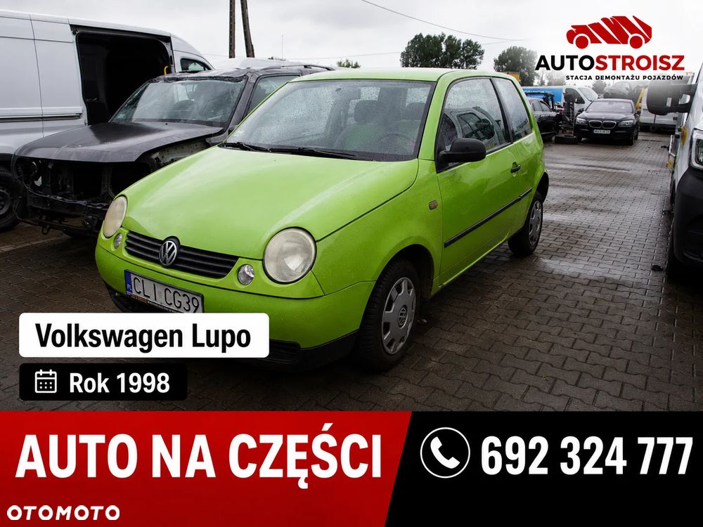 Auto na części - Volkswagen Lupo 1.0 MPI 50 KM ALL DKG LR6A 1998R Silnik Skrzynia Drzwi Maska Błotnik Zderzak Klapa Lampa Lusterko Klamka Szyba Deska Kokpit Sterownik Moduł Czujnik Licznik Panel Kierownica - 1