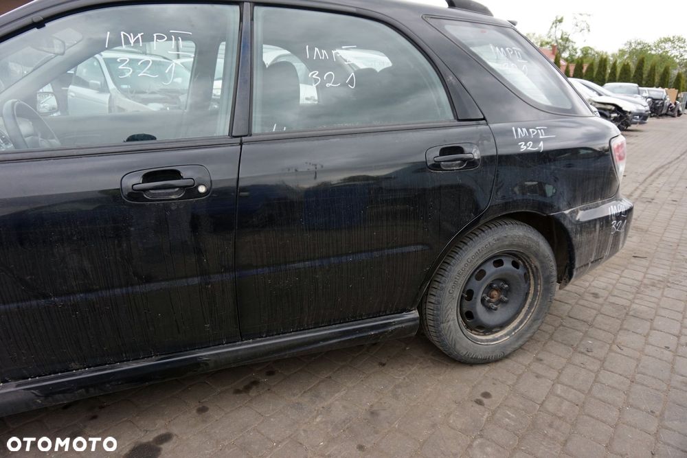 DRZWI TYLNE LEWE IMPREZA II GD LIFT KOMBI 32J  CZARNY SUBARU 2006-2007 - 2