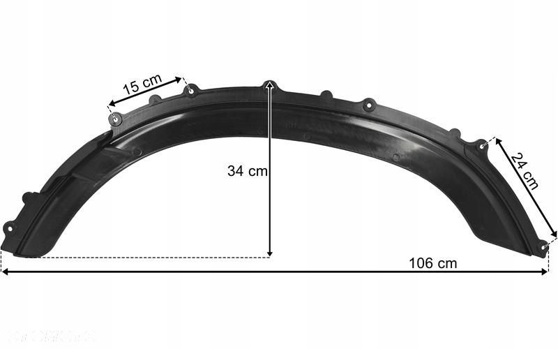 DAF XF106 POSZERZENIE BŁOTNIKA PRAWE DOKŁADKA LISTWA - 3