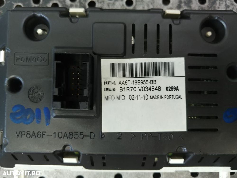 display bord  ford fiesta 6 cb1 ccn aa6t-18b955-bb - 5