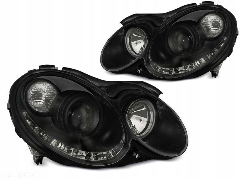 Lampy Reflektory Mercedes Clk W209 03-10 Black - 1