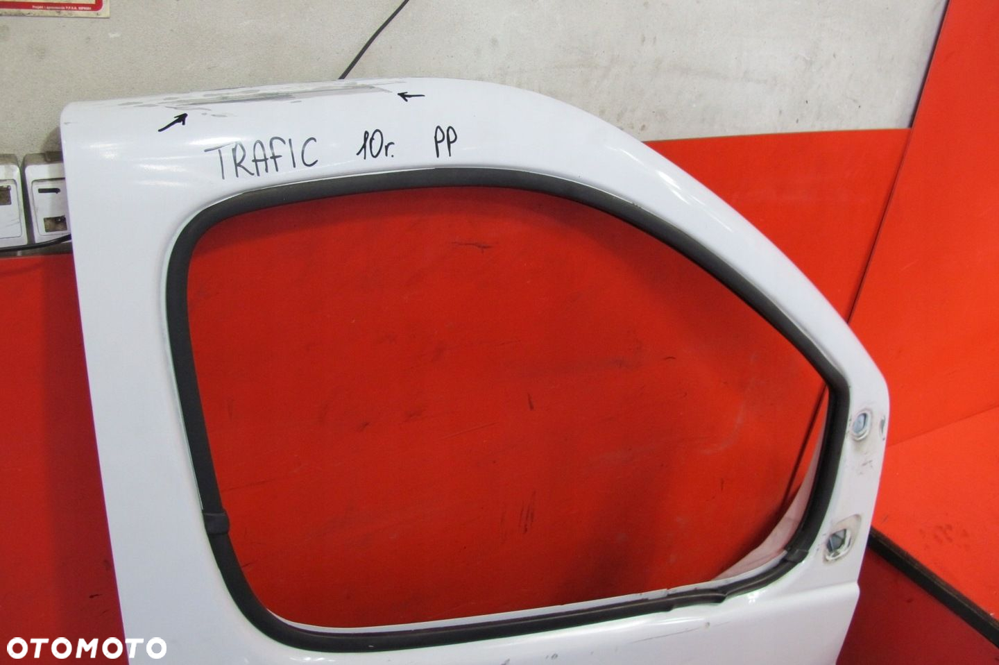 RENAULT TRAFIC 2 II VIVARO I A PRIMASTAR BIAŁE DRZWI PRZÓD PRAWE 2001-2014 - 2