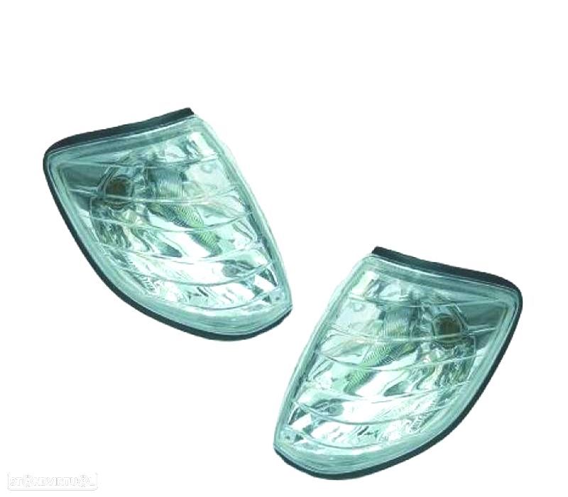 PISCAS FRONTAIS MERCEDES E W140 92-98 FUNDO CROMADO - 1