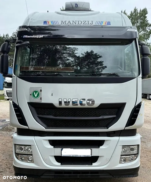 Iveco STRALIS AS500 AUTOMAT RETARDER MOTOR-13L 6x2 JUMBO TYLNA OŚ SKRĘTNA + PRZYCZEPA TANDEM HIPOCAR FIRANKA DŁ:8.20m OSIE SAF OŚ PODNOSZONA ZESTAW PRZESTRZENNY PRZEJAZDOWY NOWE PLANDEKI!!!  EEV - 3