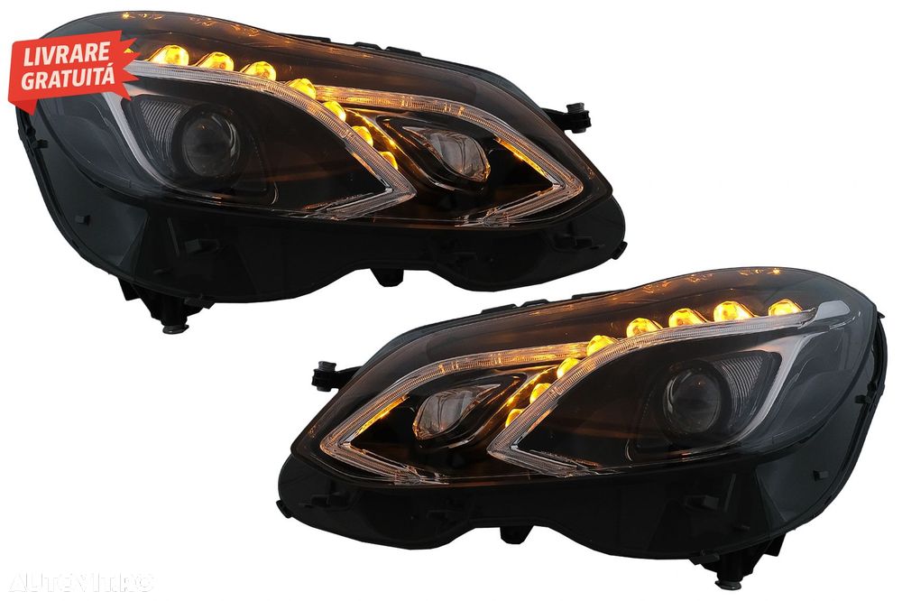 Faruri LED Mercedes E-Class W212 (2009-2012) Facelift Design- livrare gratuita - 9