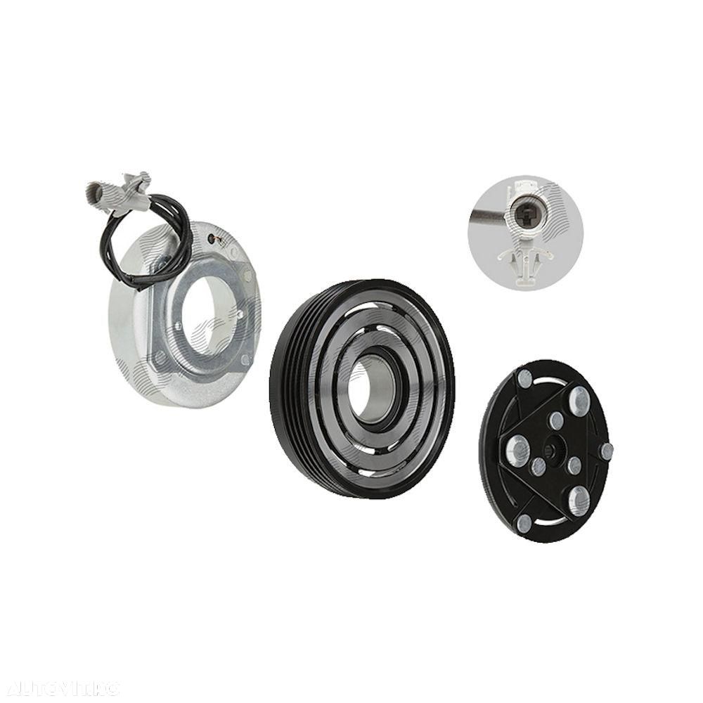 Cupla magnetica ambreiaj compresor A/C diametru 110 mm cu 4 caneluri, Suzuki Swift SG 2005-2010 motor 1, 3/1, 5/1, 6; SX4 2006-2013 motorizare 1, 5/1, 6; tip Pansonic v08a, rulment 32x47x18 - 1