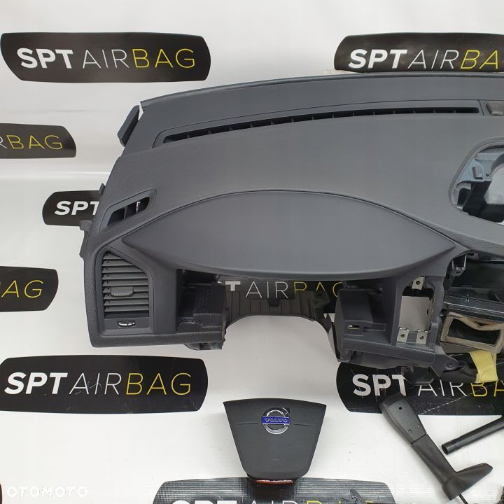 VOLVO XC60 DESKA ROZDZIELCZA KONSOLA KOKPIT PULPIT PODUSZKI AIRBAG AIR BAG PASY DOPINACZE KIT SET - 2