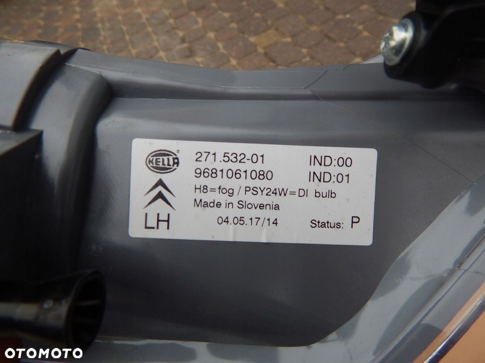 HALOGEN LEWY CITROEN C5 EUROP NOWY 9681061080 - 3