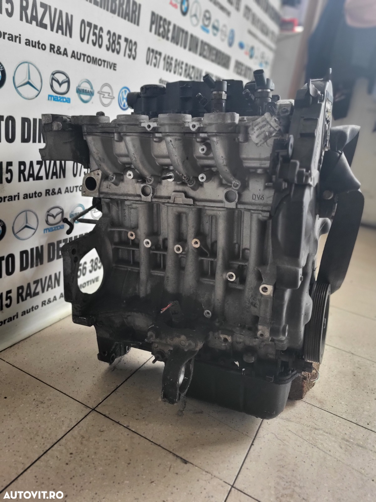 Motor 1.6 Tdci Hdi 90 CP Citroen Peugeot Ford Focus C Max 407 307 C4 C5 Etc An 2004-2005-2006-2007- - 4
