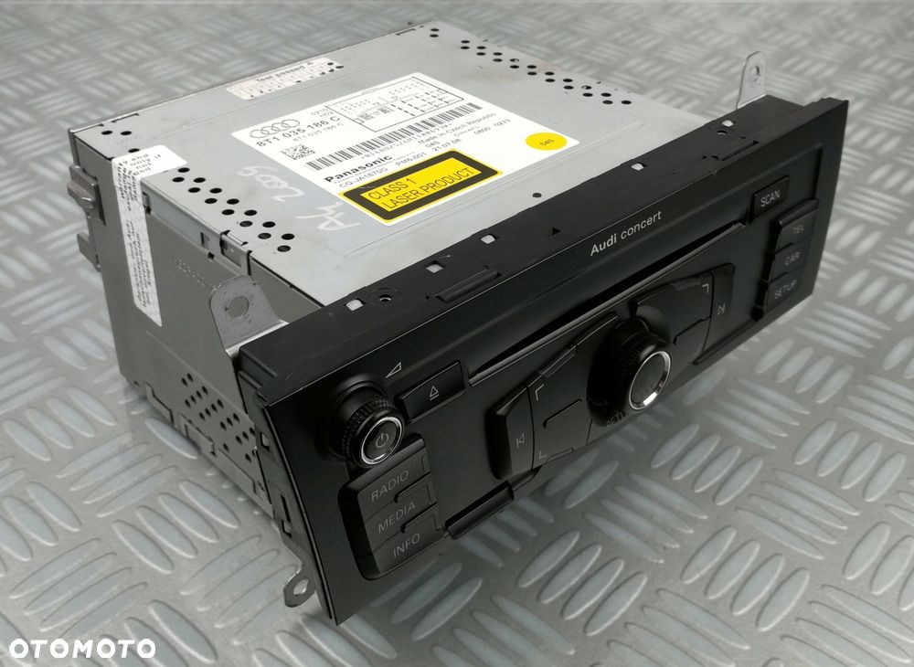8T1035186C CQ-JA1870G PANASONIC radio fabryczne CD FM AUDI CONCERT A4 B5 A5 - 1