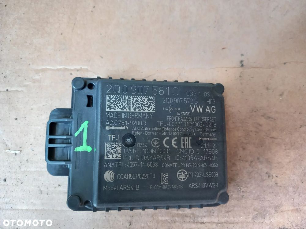 RADAR DISTRONIC ACC VW AUDI SEAT SKODA 2Q0907561C - 1