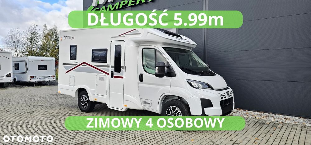 Giottiline SIENA 330 FULL LED NOWOŚĆ 2026 -> JEDYNE 5,99M DŁ. <- FIAT DUCATO ZIMOWY 4 OSOBOWY Rapido gr. - 2