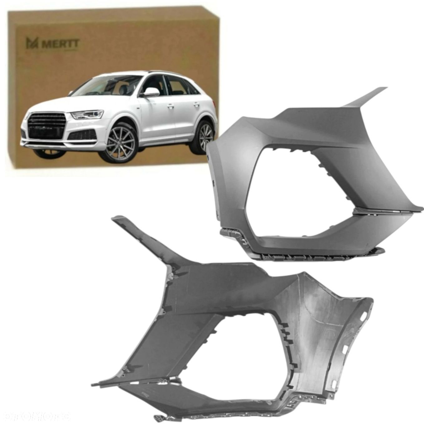 NAROŻNIKI ZDERZAKA ZDERZAK KOMPLET LEWY PRAWY AUDI Q3 83A II F3 18- S-LINE - 1