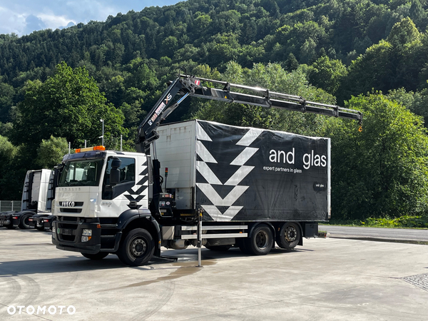 Iveco Stralis 360 // HIAB 144 E4 HIDUO + Radio // Zabudowa 6m // Oś podnoszona