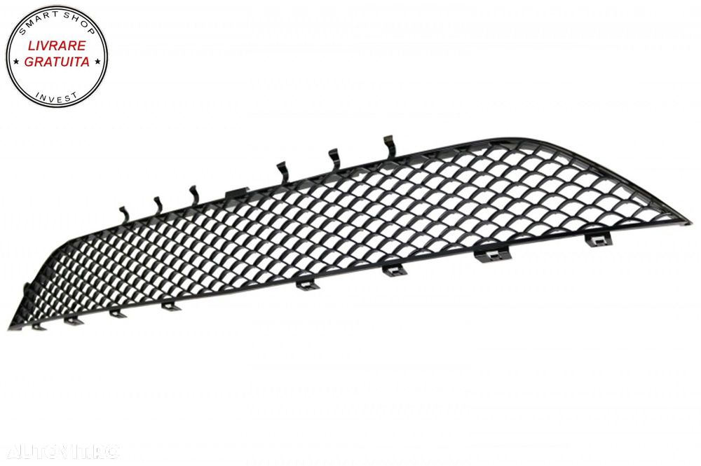 Ansamblu de Grile Bara Fata Mercedes W222 S-Class (2013-2017) S63 Design Negru Luc- livrare gratuita - 6