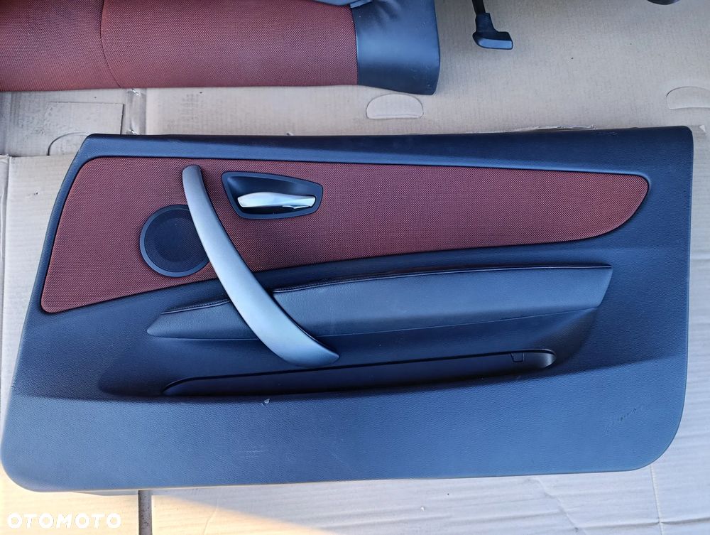 BMW 1 E81 3D FOTELE SIEDZENIA BOCZKI KOMPLET GRZANE PÓŁSKÓRA EUROPA - 17