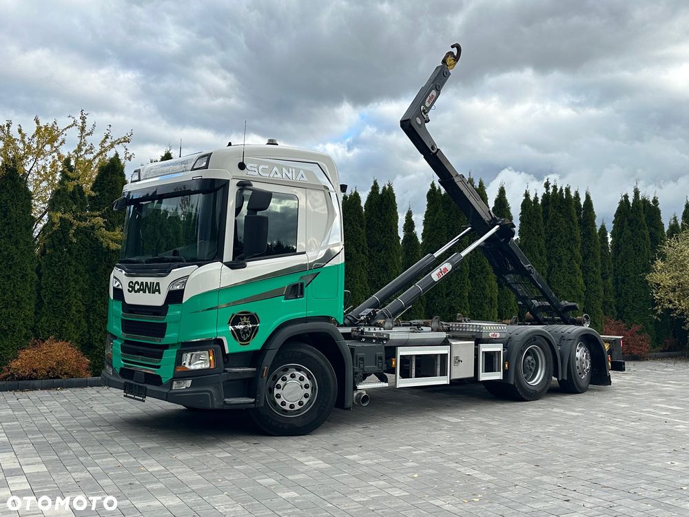Scania / G450 / 6X2 / HAKOWIEC / HYVA 22.60.SK  / Oś-SKRĘTNA-PODNOSZONA / - 4