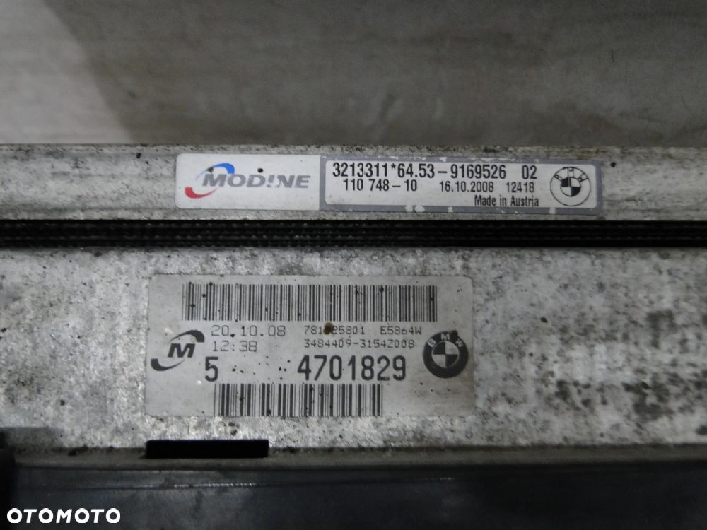 BMW 1 E87 E81 CHŁODNICA WODY KLIMATYZACJI INTERCOOLER WENTYLATOR 2.0D EUROPA - 14