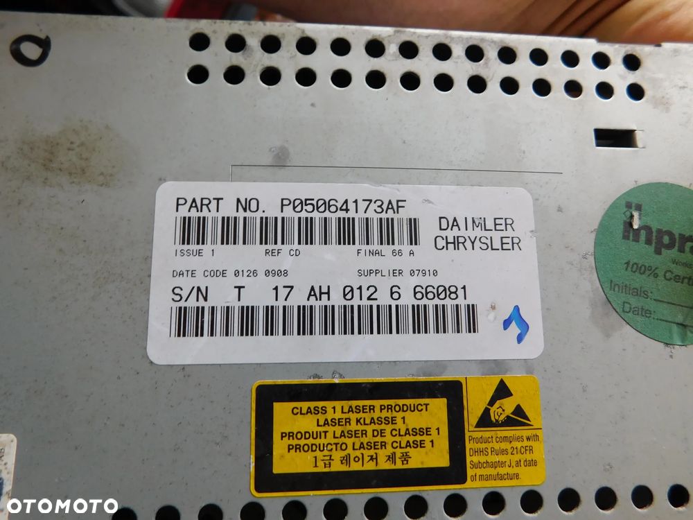radio oryginalne JEEP COMPASS CALIBER CHEROKEE - 3