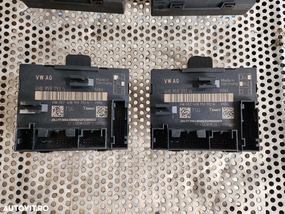 Modul Usa/Confort Stanga Dreapta Fata Spate Audi A8 D4 4H An 2010-2011-2012-2013-2014-2015-2016-2017 Motor CLA 3.0 Diesel Euro 5 Quattro Cod 4H09597903S 4H0959792H 4H0959795E - Dezmembrari Arad - 4