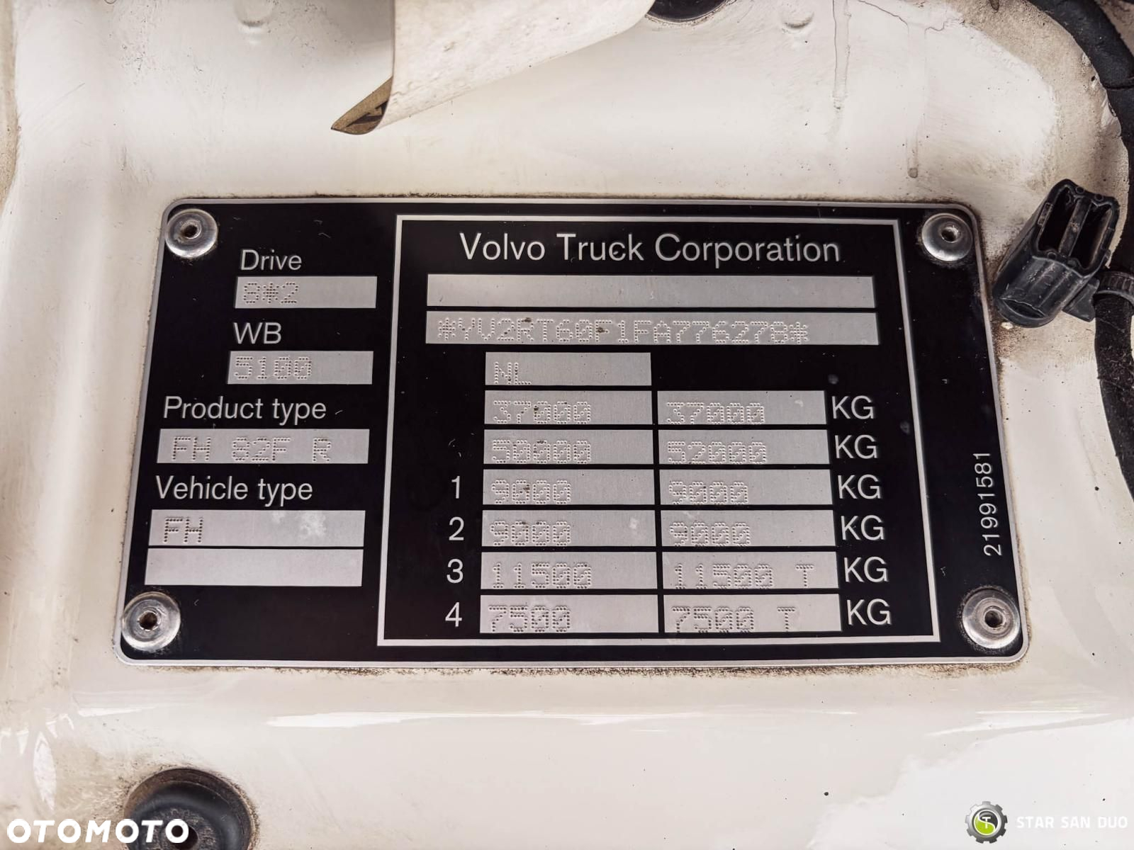 Volvo FH 550 8x2 HMF 8520 FLY JIB Wciągarka HDS Żuraw - 28