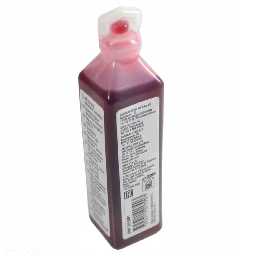 Olej do silników dwusuwowych Stihl HP 100 ml czerwony olej do mieszanki - 4