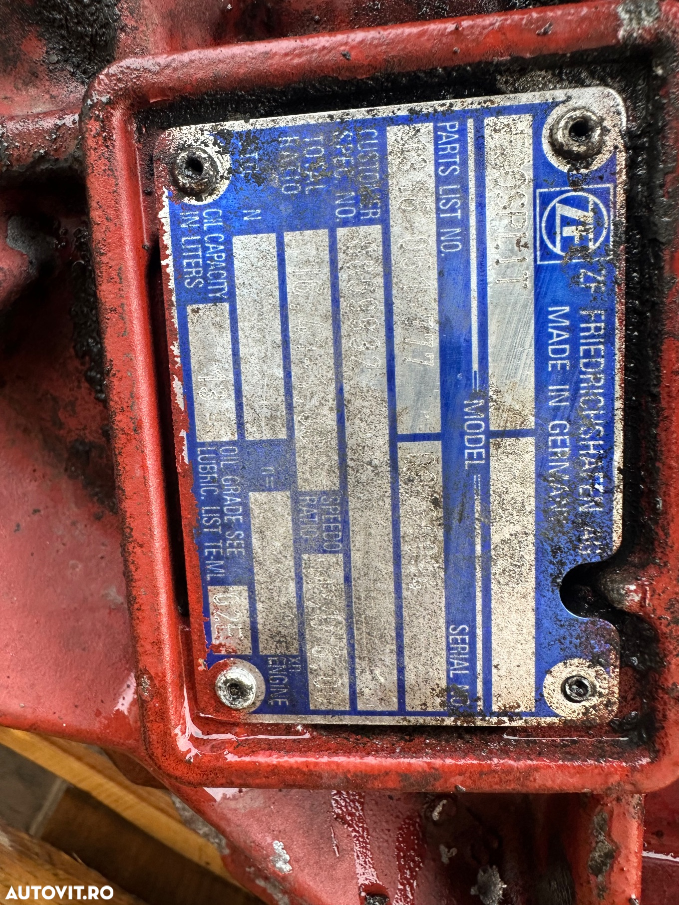 CUTIE DE VITEZE MANUALA IVECO 16S221 RATIO 16,41-1,00 1316051777 - 5