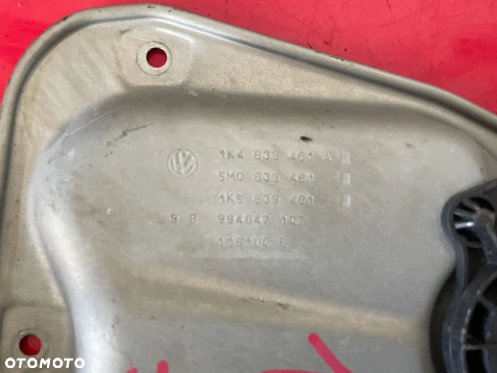 MECHANIZM SZYBY LEWY TYŁ VW GOLF V 5M0839461 - 2